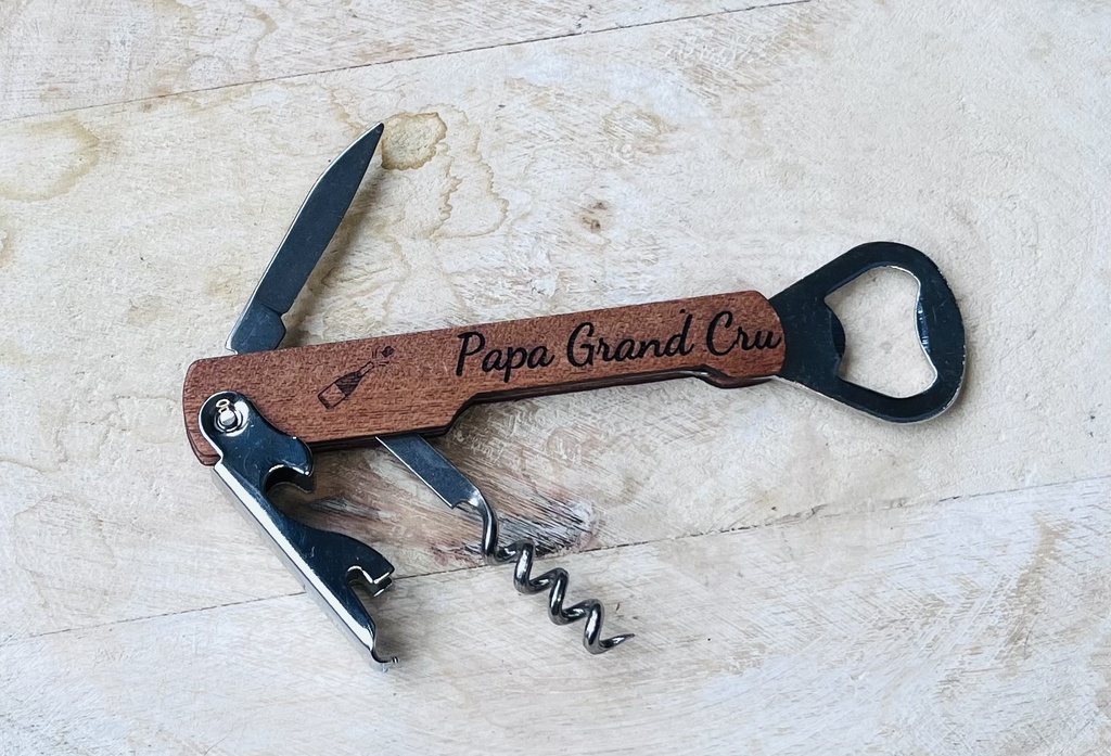 Ouvre bouteille " Papa Grand Cru " 