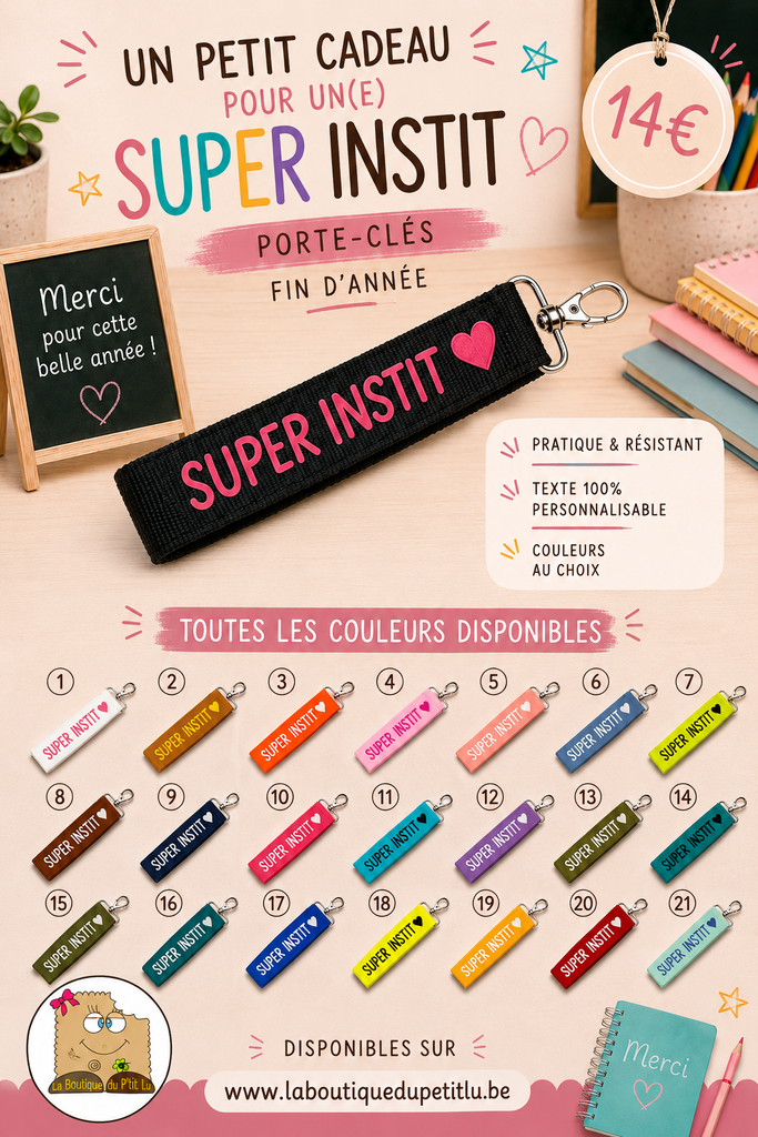 Porte-clés "Super Instit" 