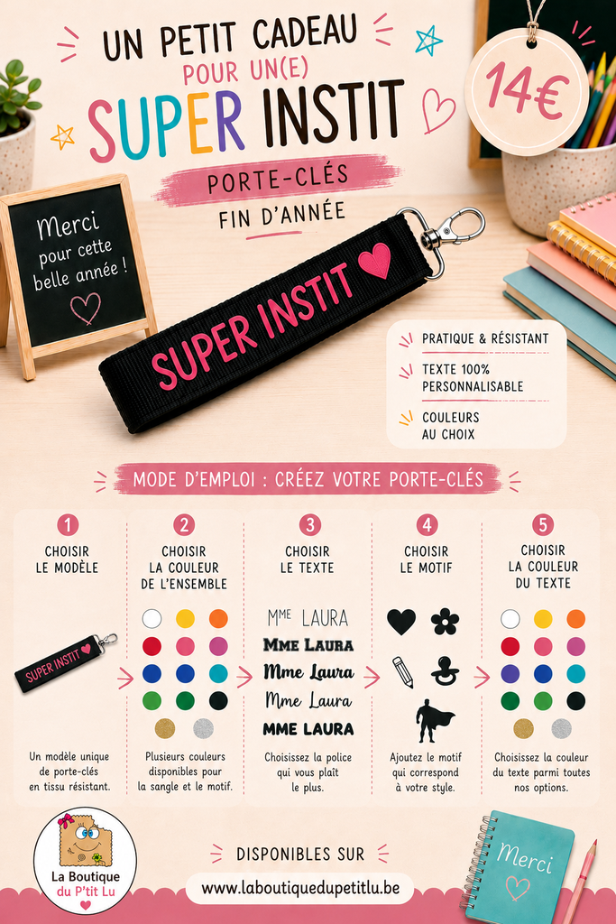 Porte-clés "Super Instit" 