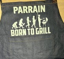 Tablier Barbecue "... Born to Grill"  