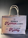 Sac en toile de jute "Mission de Maman accomplie ..."