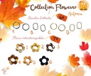  Boucles d'oreilles Flowever *Automne*