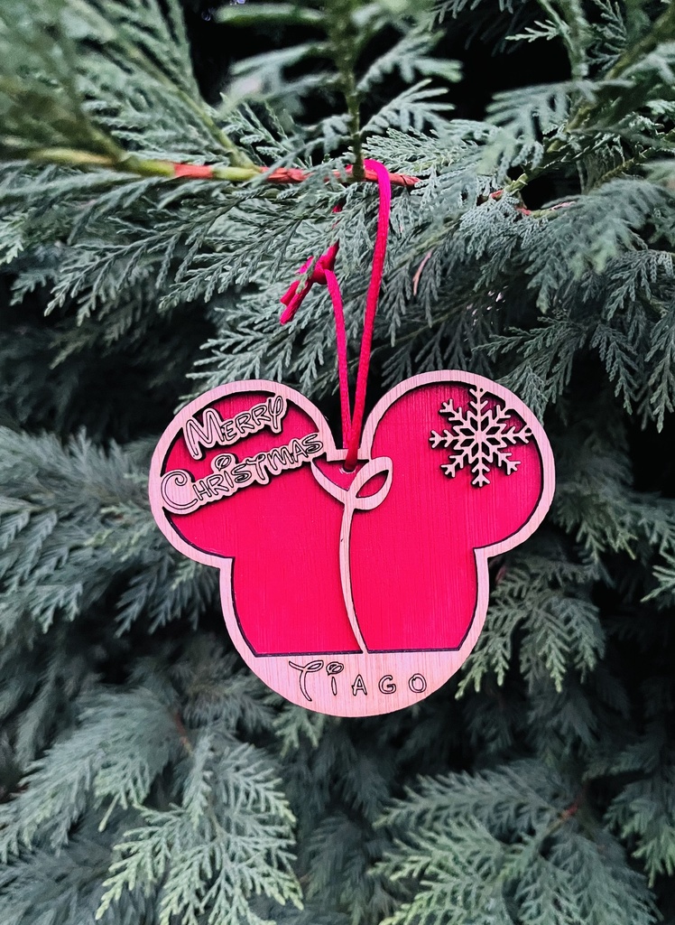 Boule de Noël *Mickey* (Rouge)