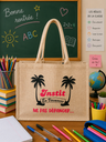 Sac en toile de jute "... En Vacances "