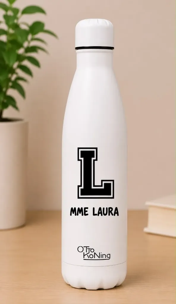 Gourde isotherme personnalisée *blanche*