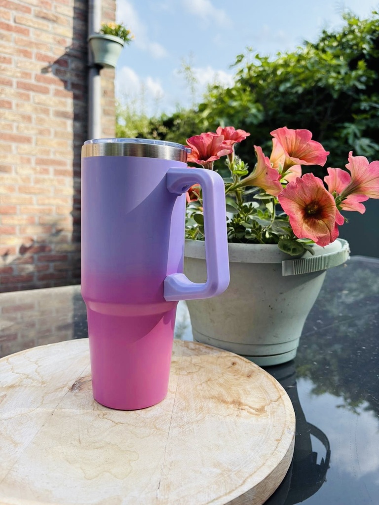 Mug isotherme *Lilas & fuchsia*  